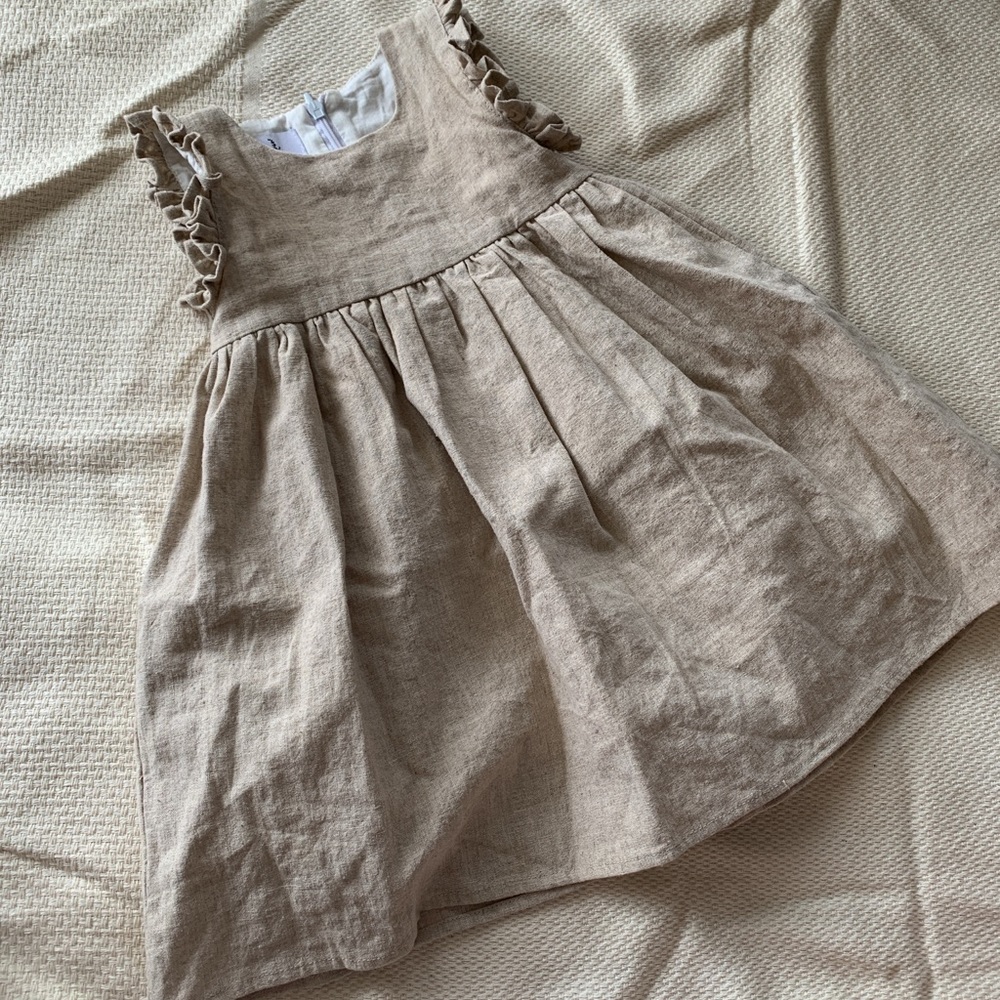 Linen high quality dress